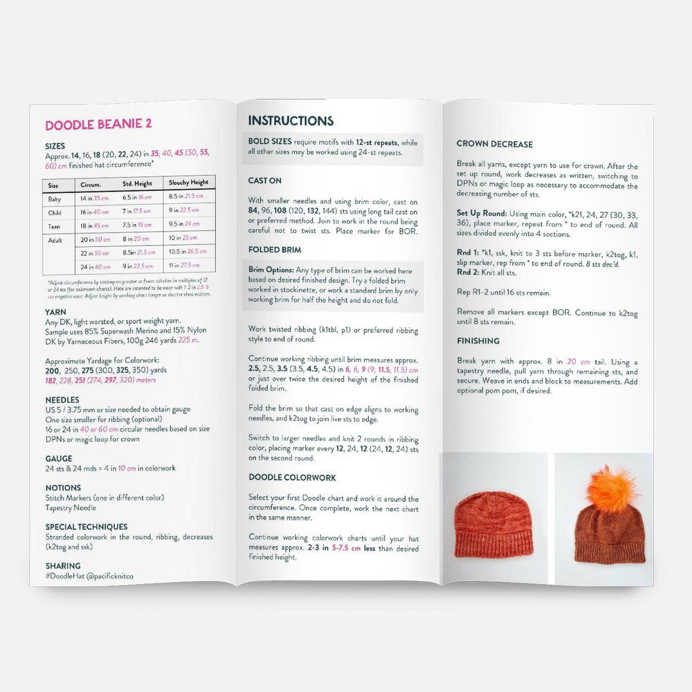 Base Doodle Beanie 2 - DK - Brochure - Pack of 10