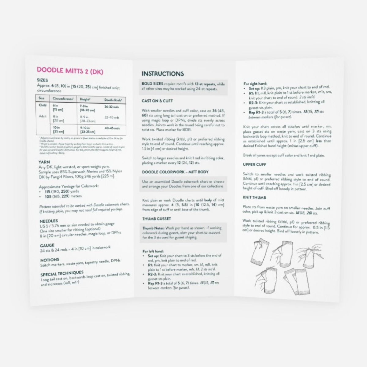 Base Doodle Mitts 2 - Brochure - Pack of 10