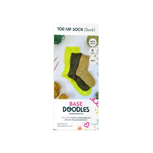 Base Doodle Toe-up Socks - Fingering - Brochure - Pack of 10