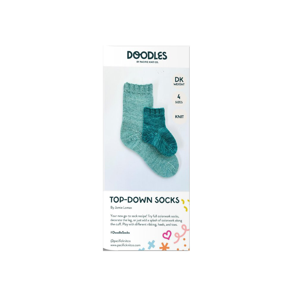 Base Doodle Top-Down Socks - DK - Brochure - Pack of 10