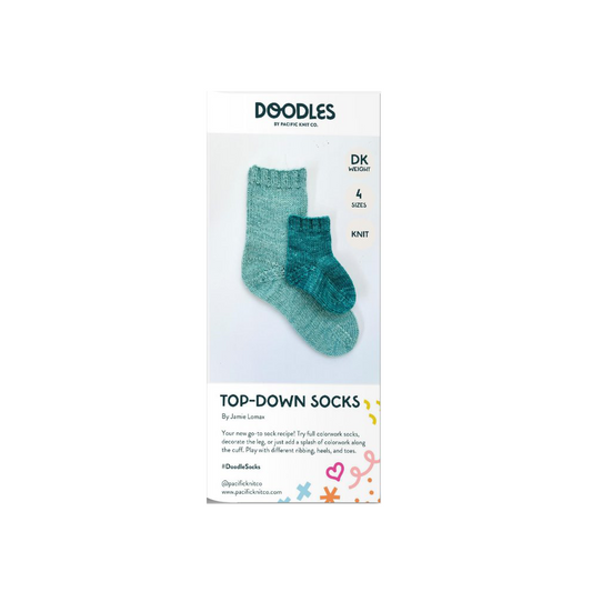 Base Doodle Top-Down Socks - DK - Brochure - Pack of 10