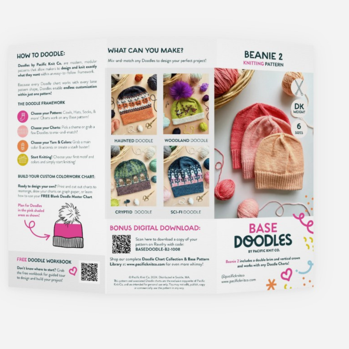 Base Doodle Beanie 2 - DK - Brochure - Pack of 10