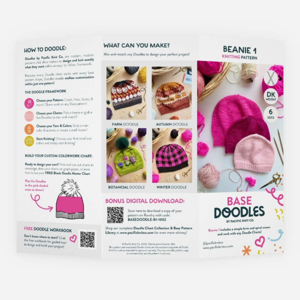 Base Doodle Beanie 1 - DK - Brochure - Pack of 10