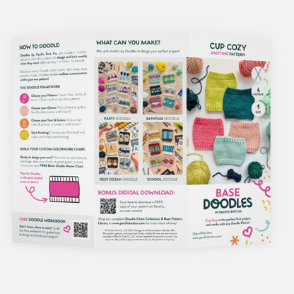 Base Doodle Cup Cozy - Brochure - Pack of 10