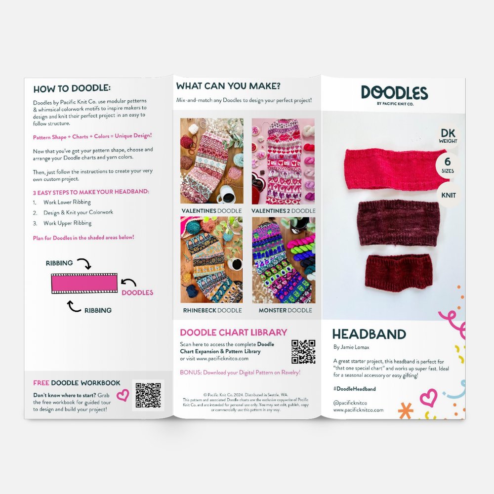 Base Doodle Headband - DK - Brochure - Pack of 10