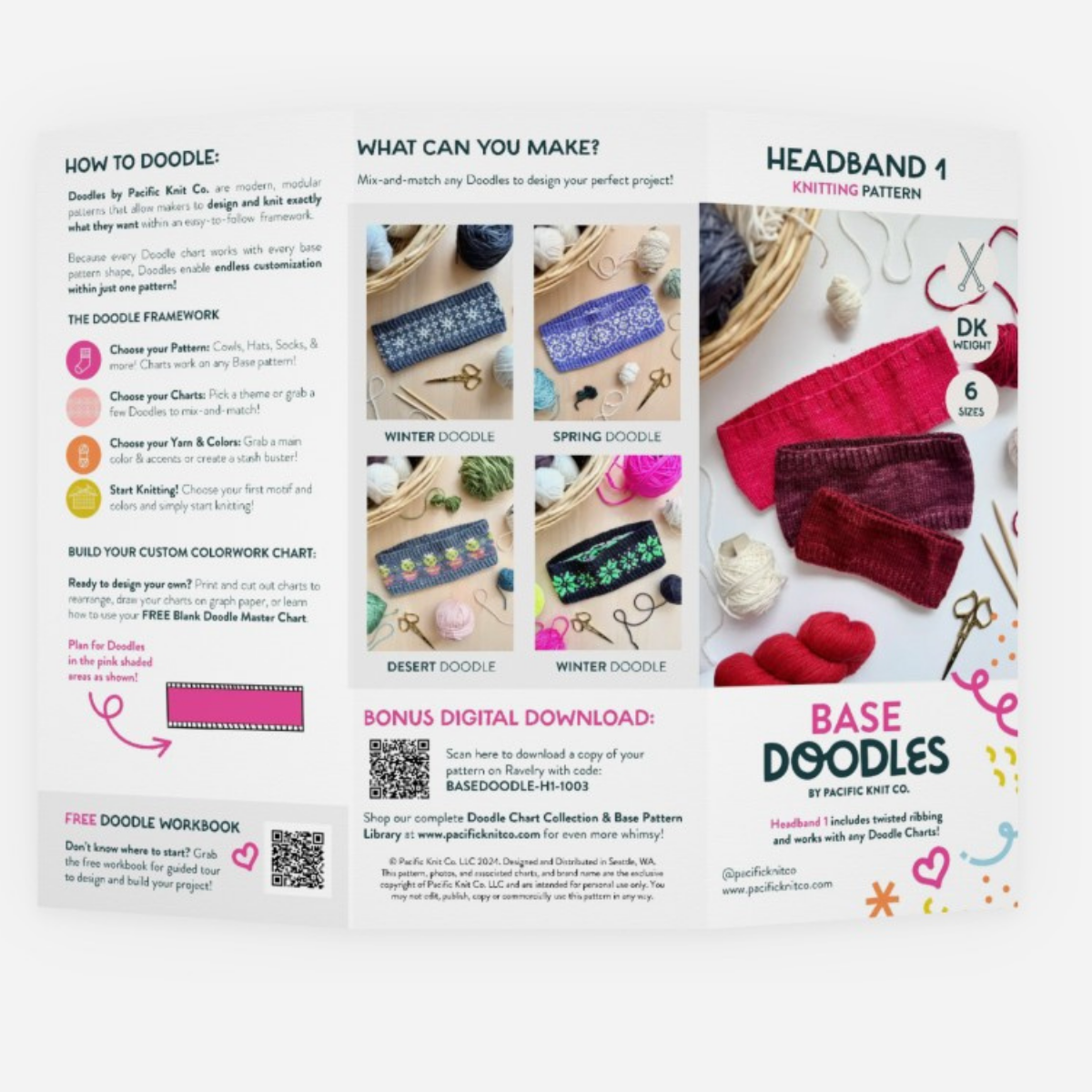 Base Doodle Headband 1 - Brochure - Pack of 10