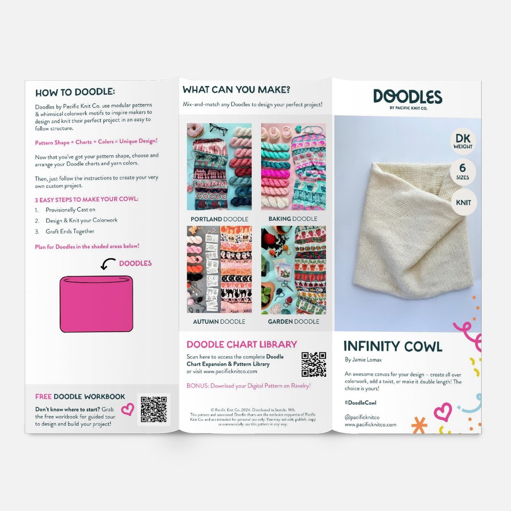 Base Doodle Infinity Cowl - DK - Brochure - Pack of 10