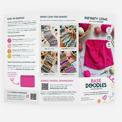 Base Doodle Infinity Cowl - DK - Brochure - Pack of 10