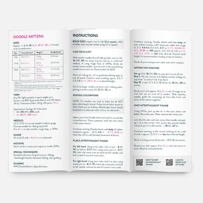 Base Doodle Mittens - Brochure - Pack of 10