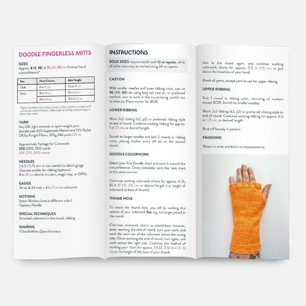 Base Doodle Mitts - DK - Brochure - Pack of 10