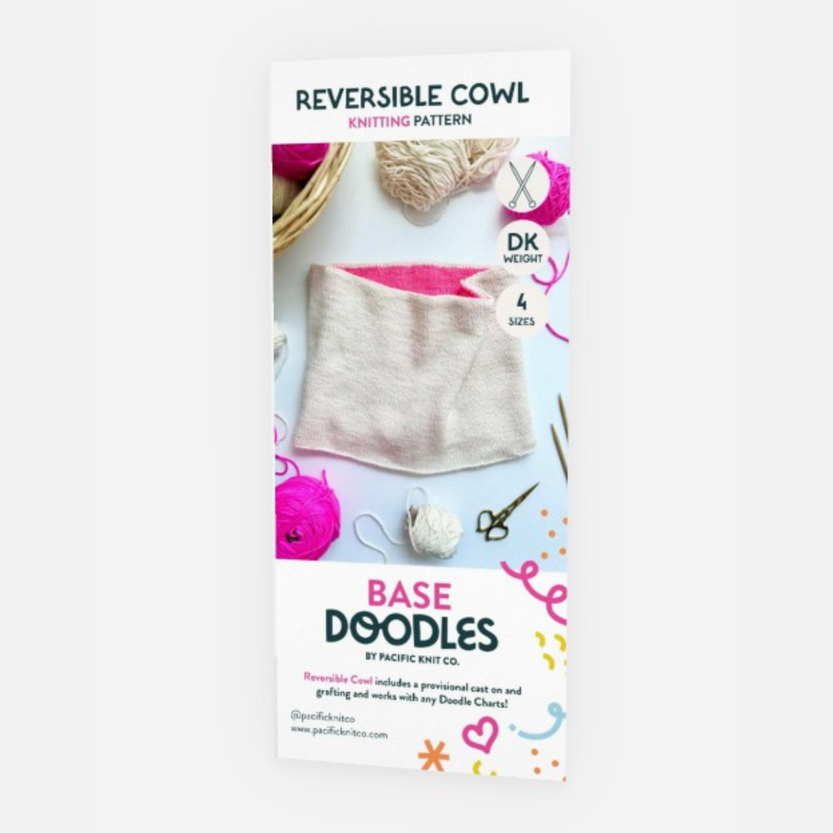 Base Doodle Reversible Cowl - DK - Brochure - Pack of 10