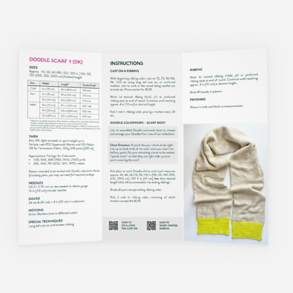 Base Doodle Scarf 1 - DK - Brochure - Pack of 10