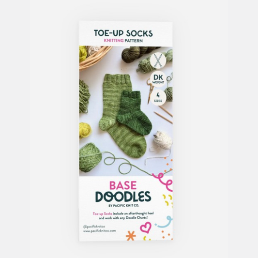 Base Doodle Toe-up Socks - DK - Brochure - Pack of 10