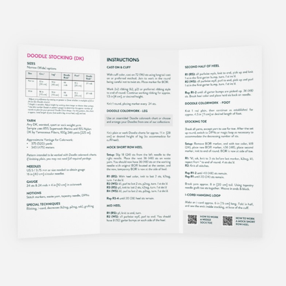 Base Doodle Stocking - Brochure - Pack of 10