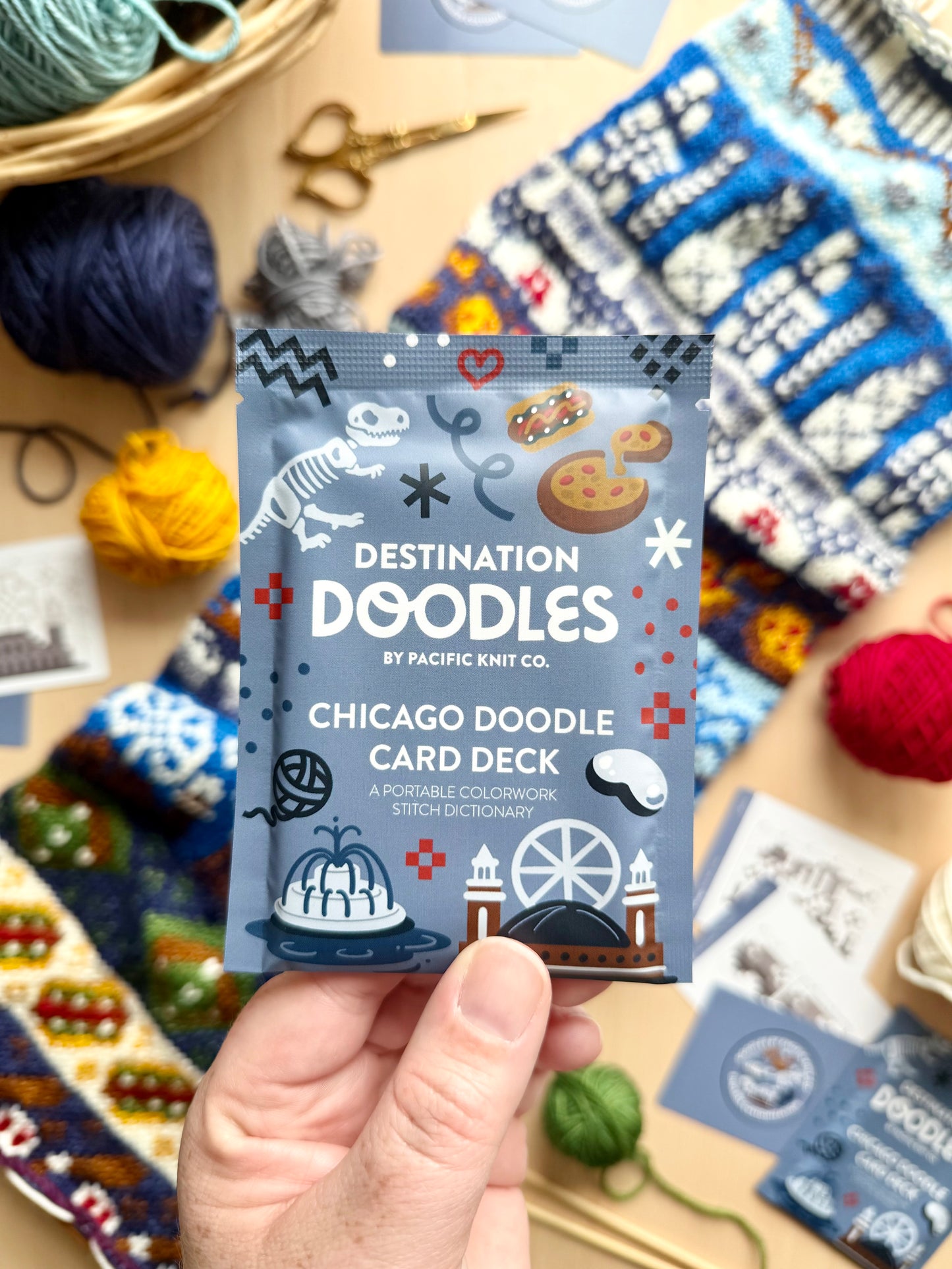 Chicago Doodle Card Deck (Foil Pack)