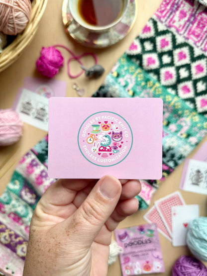 Wonderland Doodle Card Deck (Literary Foil Pack)